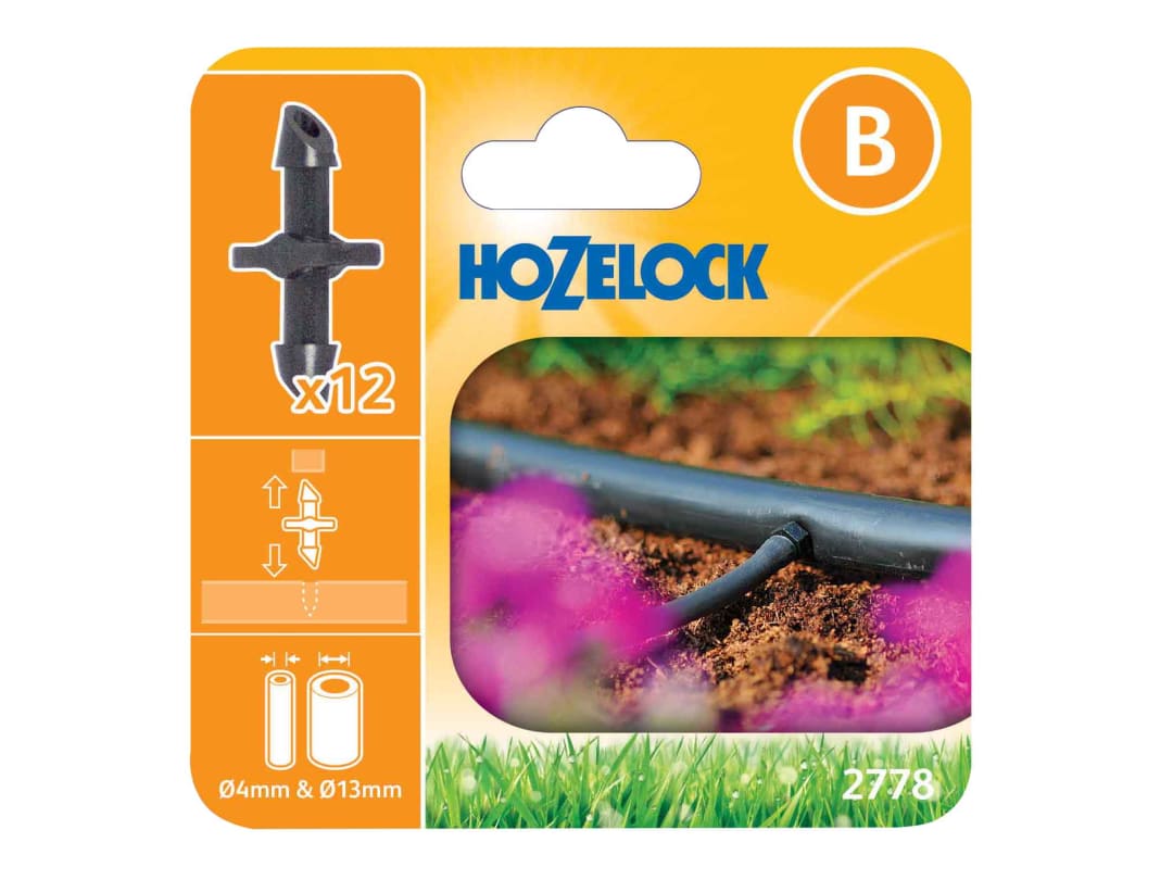 Hozelock 2778 Straight Connector 4mm (Pack 12) 100-001-352