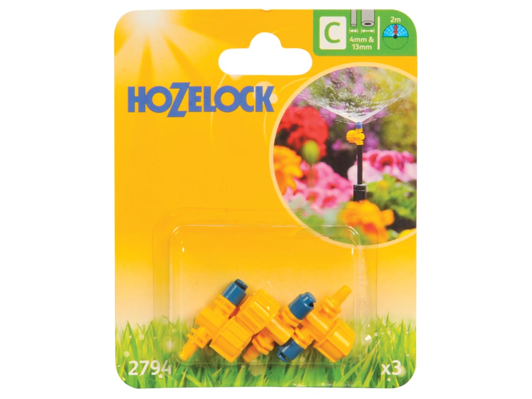 Hozelock 2794 Adjustable 180° Micro Spray Jet (Pack 3) 100-001-384