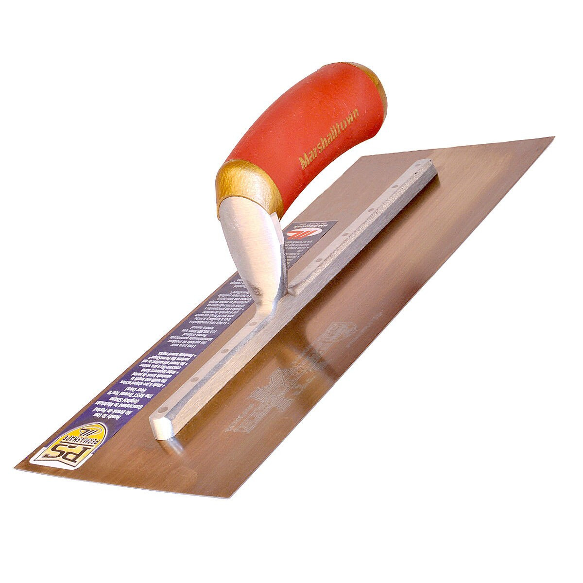 Marshalltown MPB13GSD Gold Stainless Steel Finishing Trowel 13" x 5” MPB13GSD