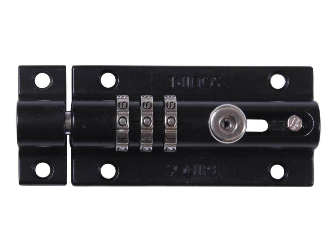 Squire CombiBolt 3 Re-Codable Locking Bolt Black 92mm COMBI 3