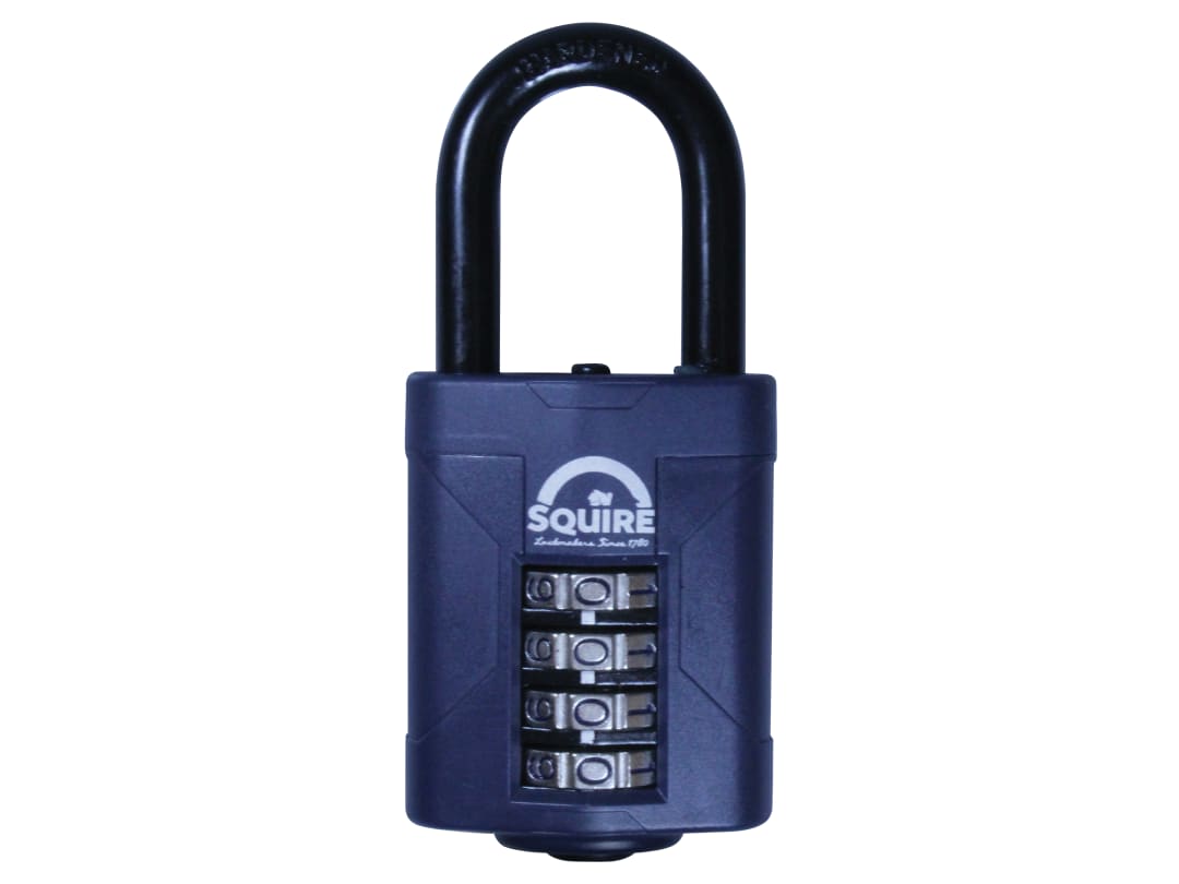Squire CP50/1.5 Combination Padlock 4-Wheel 50mm Long Shackle 38mm CP50/1.5