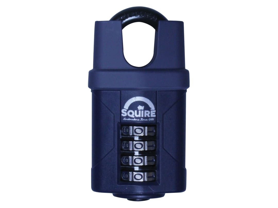 Squire CP50CS Combination Padlock 4-Wheel Closed Shackle 50mm CP50CS