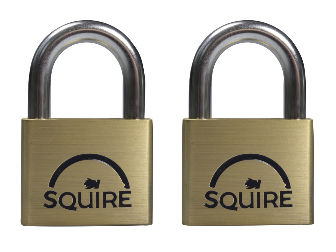 Squire LN5T Lion Brass Padlocks 5-Pin 50mm Twin Pack LN5T 2 X LN5KA