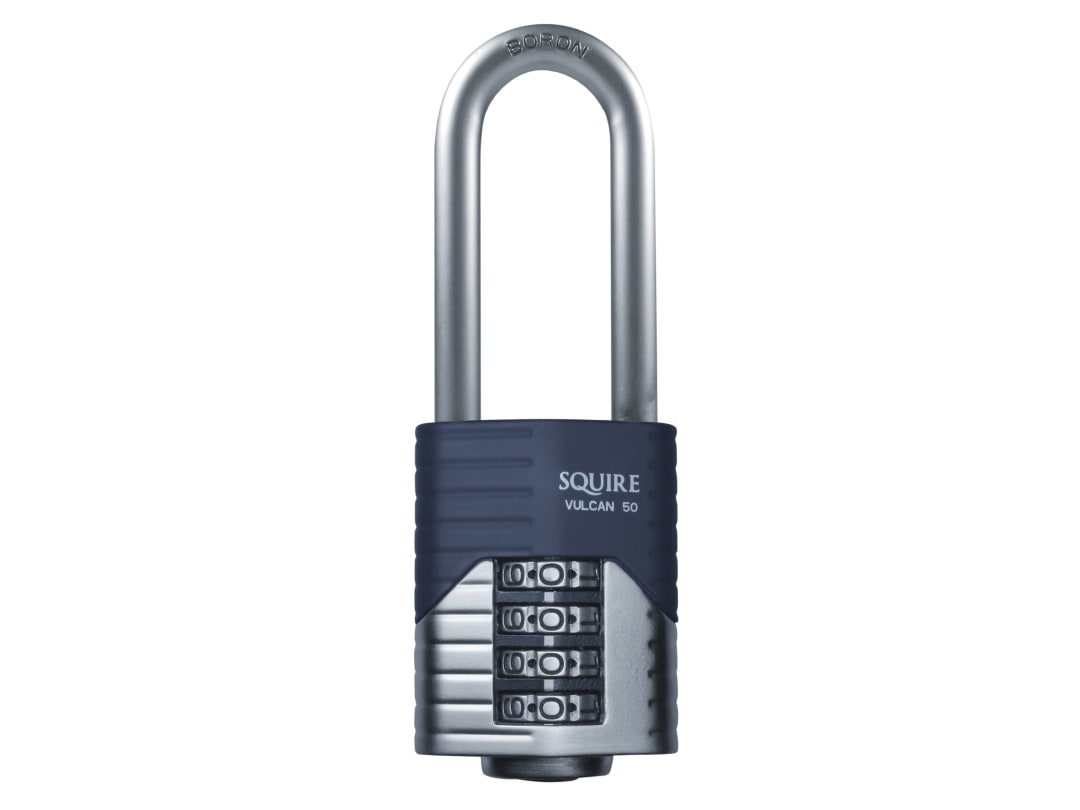 Squire Vulcan Long Boron Shackle Combination Padlock 50mm VULCAN COMBI 50/2.5