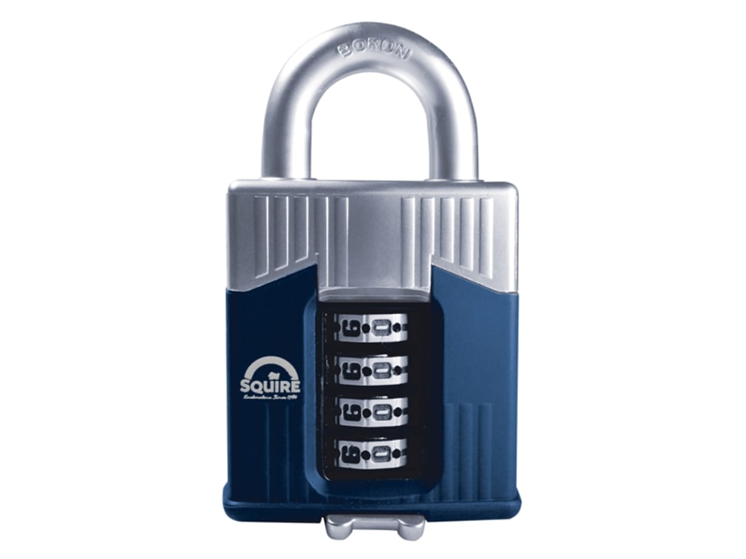 Squire Warrior High-Security Open Shackle Combination Padlock 55mm WARRIOR COMBI 55