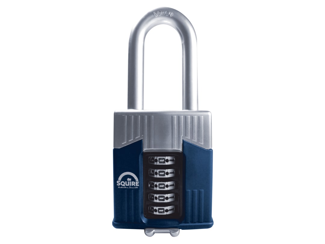 Squire Warrior High-Security Long Shackle Combination Padlock 65mm WARRIOR COMBI 65/2.5