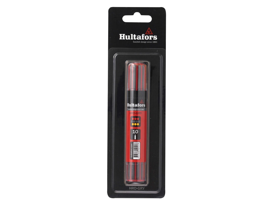 Hultafors Dry Marker Refill Graphite/Red/Yellow (10) Blister Pack 650220
