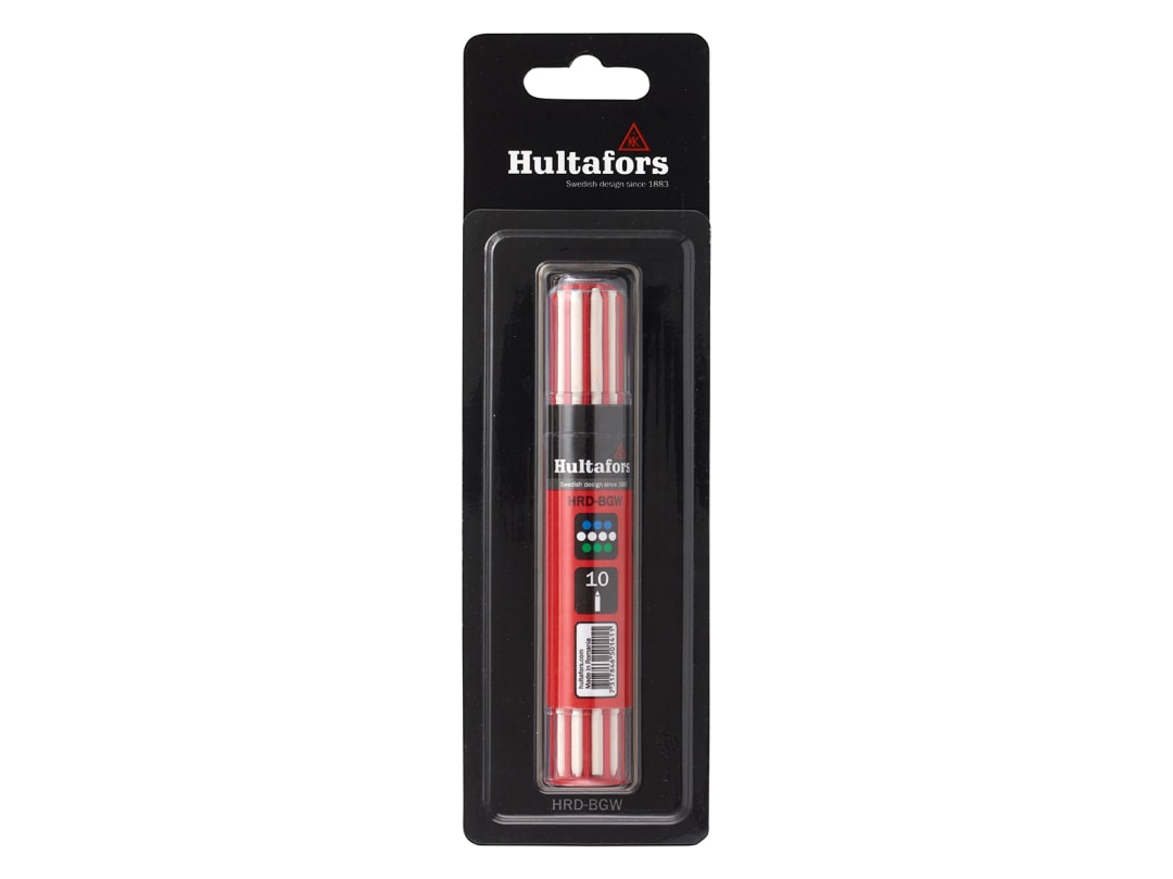Hultafors Dry Marker Refill Blue/White/Green (10) Blister Pack 650240