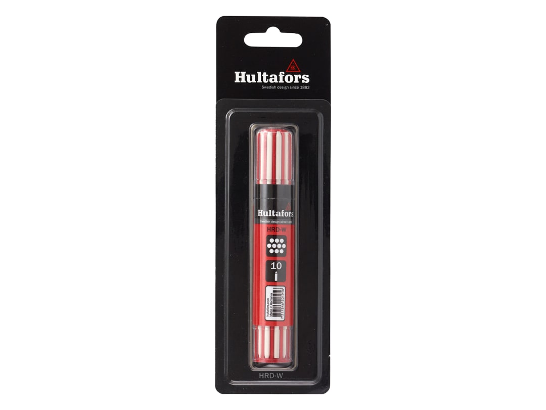 Hultafors Dry Marker Refill White (10) Blister Pack 650290