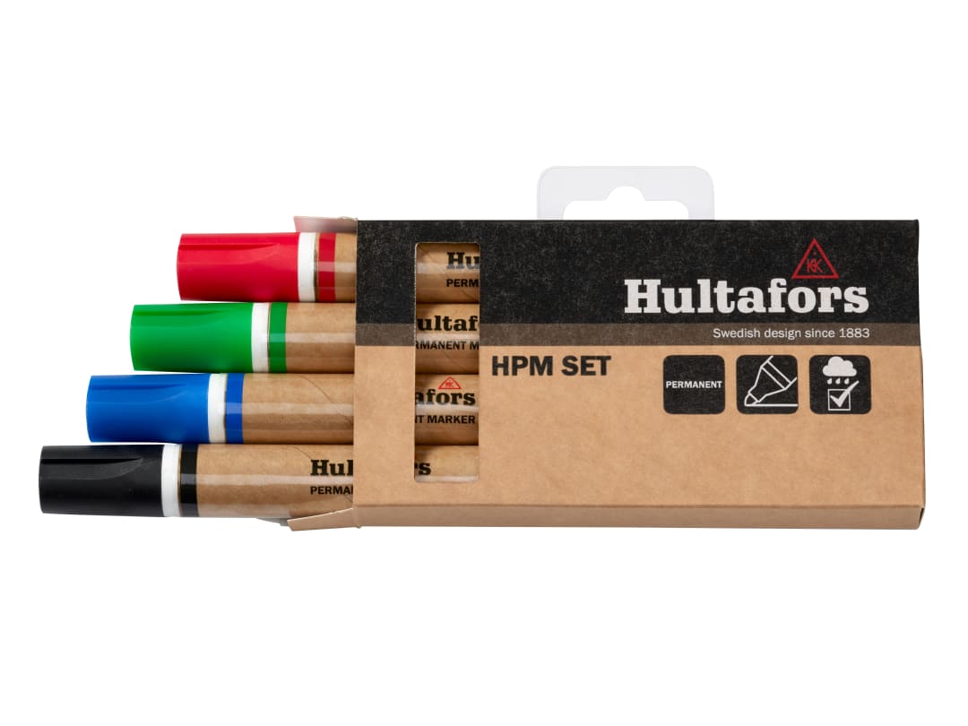 Hultafors HPM Permanent Marker Set, 4 Piece 650330
