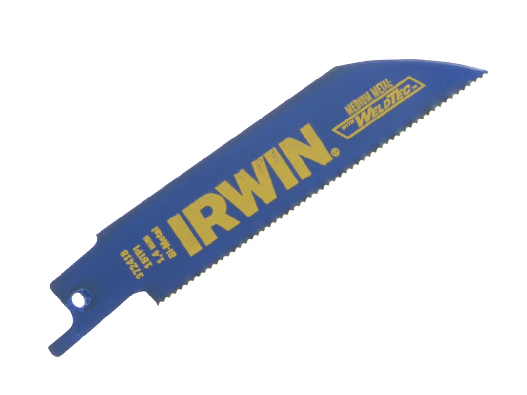 Irwin IRWIN® 418R Sabre Saw Blade Metal Cutting 100mm 18 TPI (Pack 5) 10504148