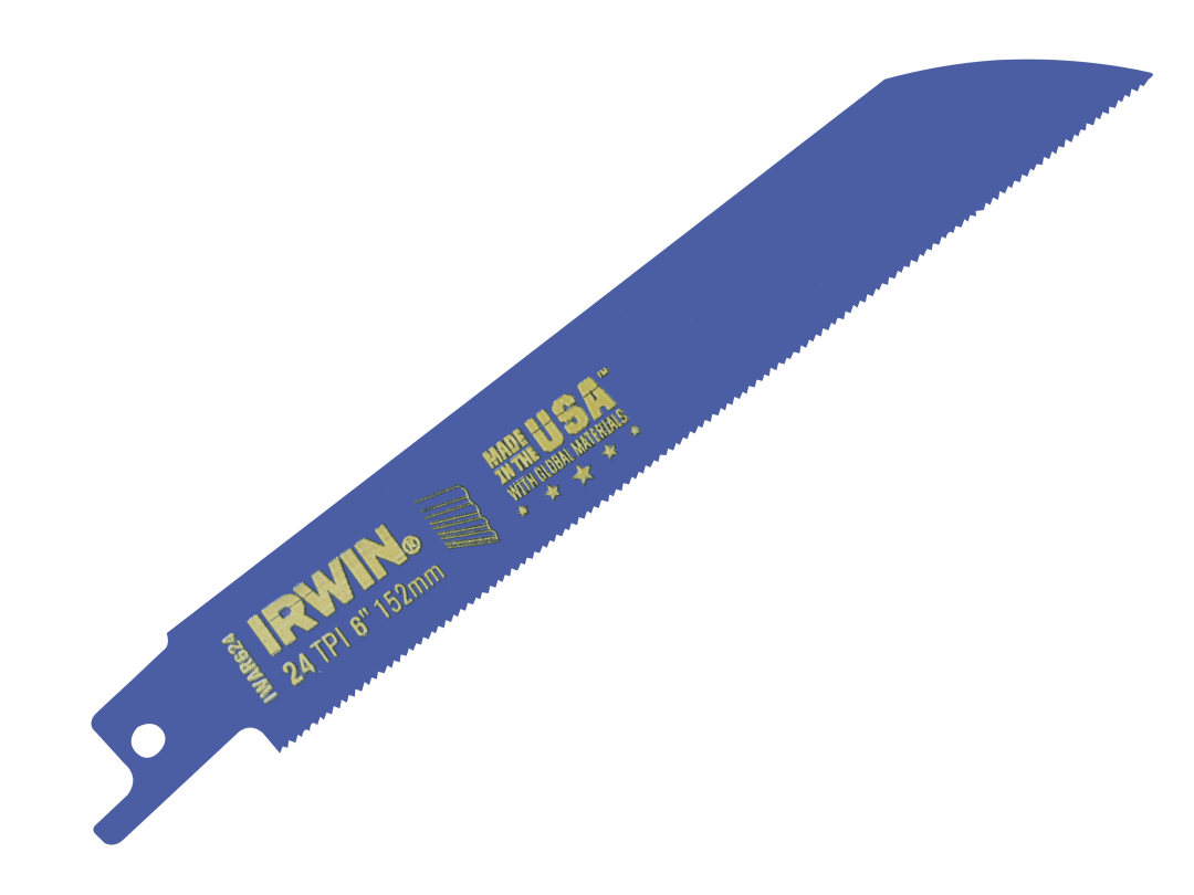 Irwin IRWIN® 624R Sabre Saw Blade Metal Cutting 150mm 24 TPI (Pack 5) 10504154
