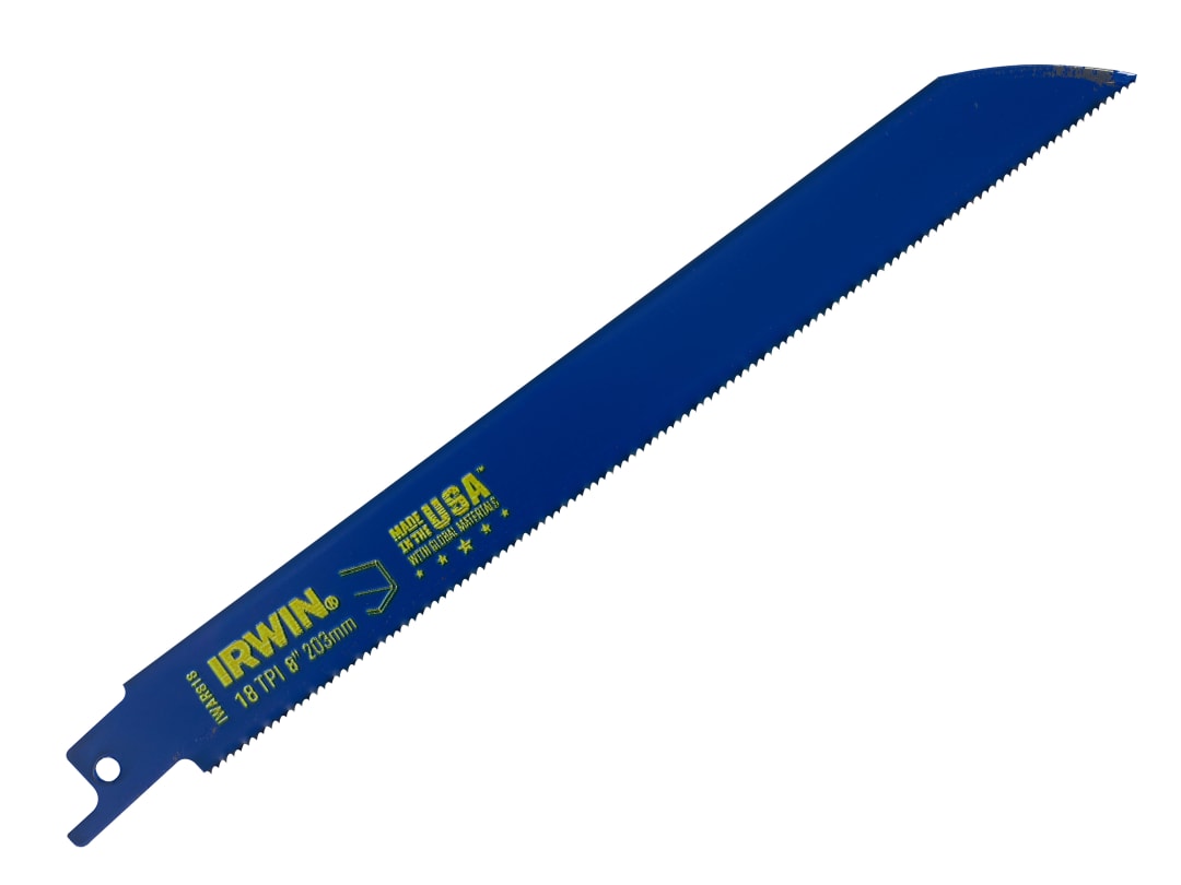 Irwin IRWIN® 818R Sabre Saw Blade Metal Cutting 200mm 18 TPI (Pack 5) 10504156