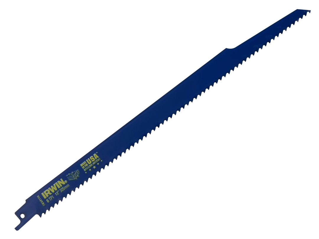 Irwin IRWIN® 156R Sabre Saw Blade Nail Embedded Wood Cutting 300mm (Pack 5) 10504160