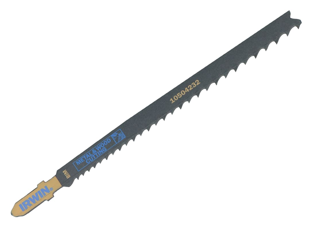 Irwin IRWIN® Jigsaw Blades Metal & Wood Cutting Pack of 5 T345XF 10504232