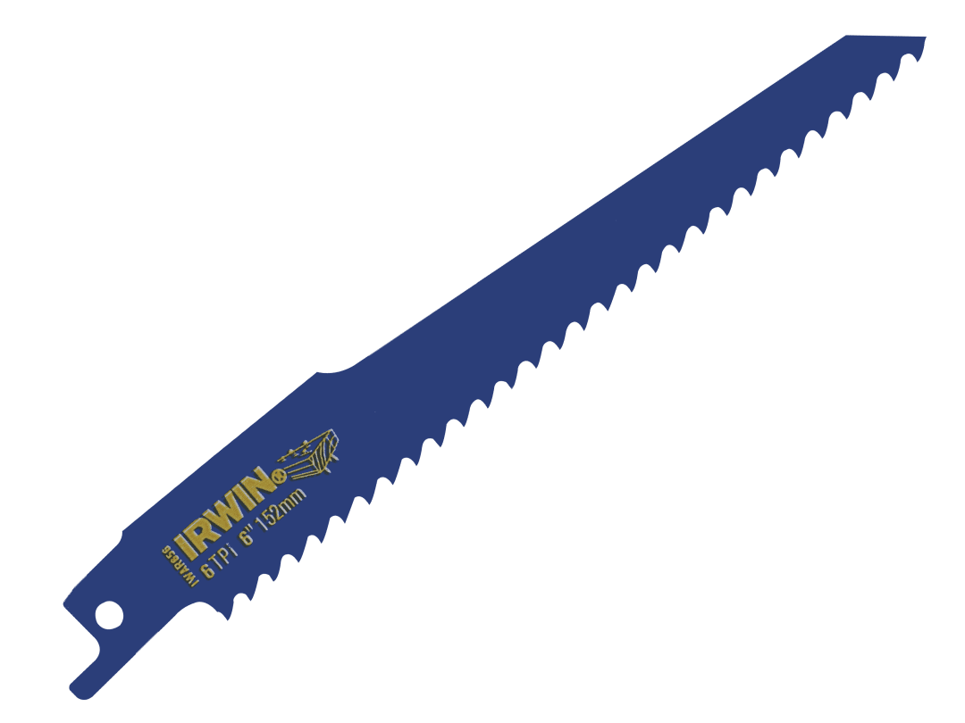 Irwin IRWIN® 656R Sabre Saw Blade Nail Embedded Wood Cutting 150mm (Pack 2) 10506429