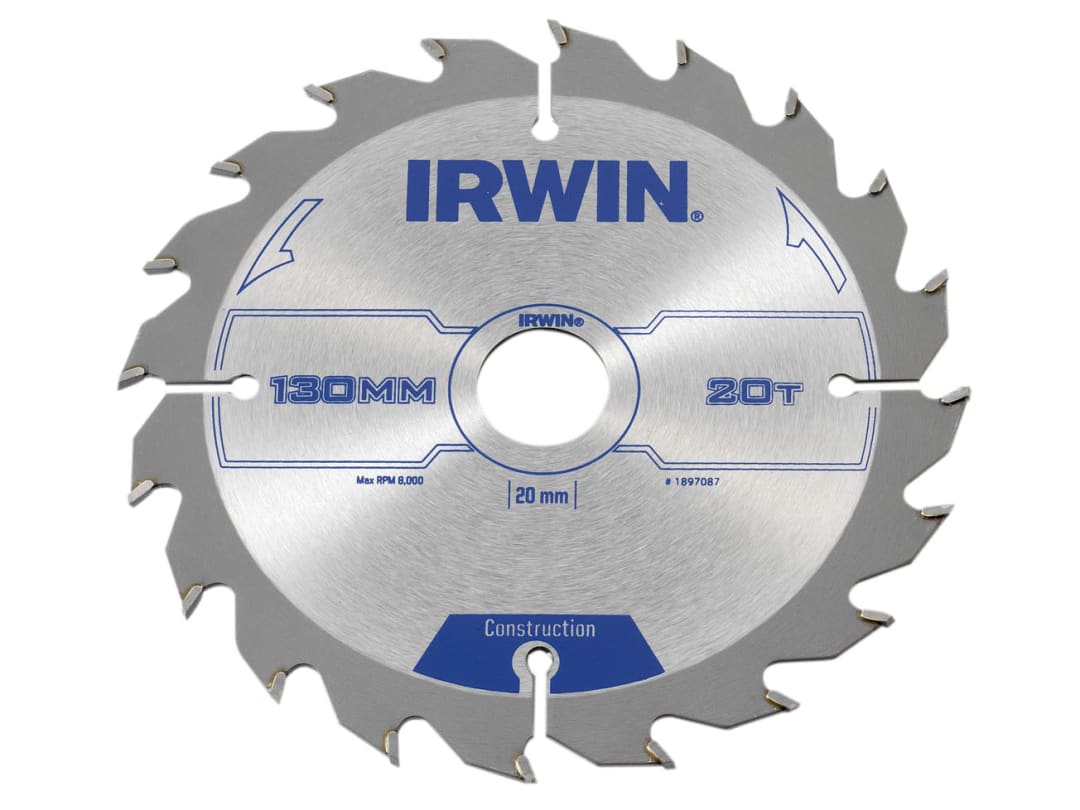 Irwin IRWIN® Construction Circular Saw Blade 130 x 20mm x 20T ATB 1897087