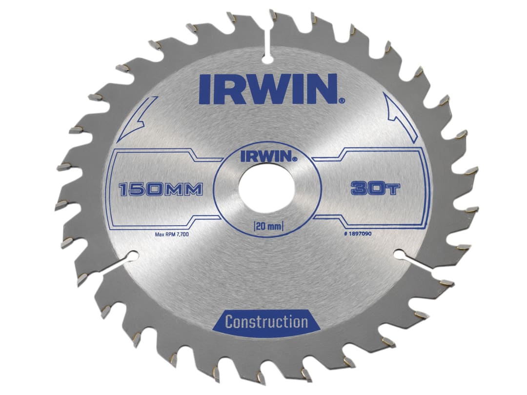 Irwin IRWIN® Construction Circular Saw Blade 150 x 20mm x 30T ATB 1897090