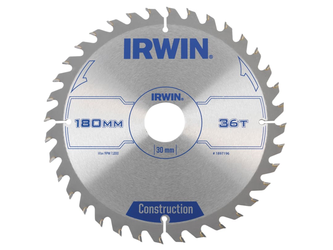 Irwin IRWIN® Construction Circular Saw Blade 180 x 30mm x 36T ATB 1897196
