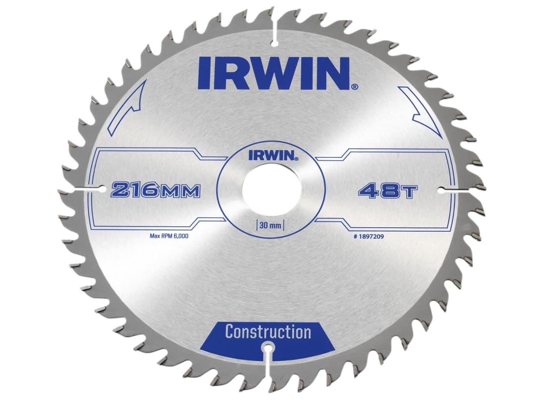 Irwin IRWIN® General Purpose Table & Mitre Saw Blade 216 x 30mm x 48T ATB 1897209