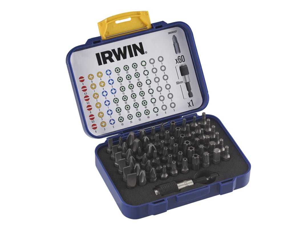 Irwin IRWIN® Colour Coded Screwdriver Bit Set, 61 Piece IW6062527