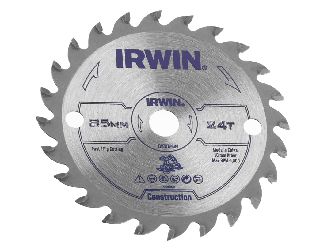Irwin IRWIN® General Purpose Saw Blade 85 x 10mm x 24T ATB IW7072604