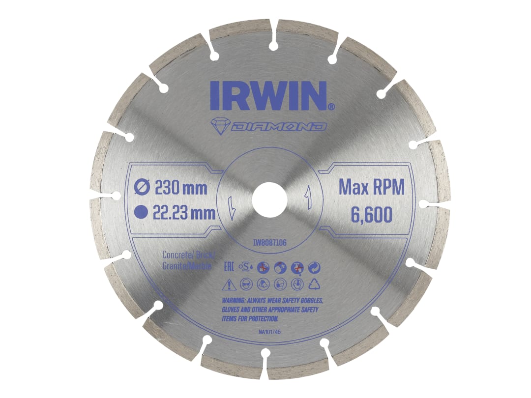 Irwin IRWIN® Segmented Diamond Blade 230 x 22.23mm IW8087106
