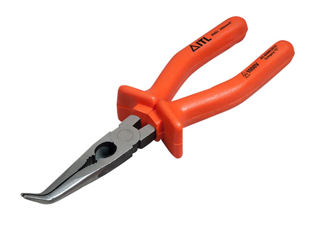 ITL Insulated Insulated Bent Nose Pliers 200mm (8in) 00081