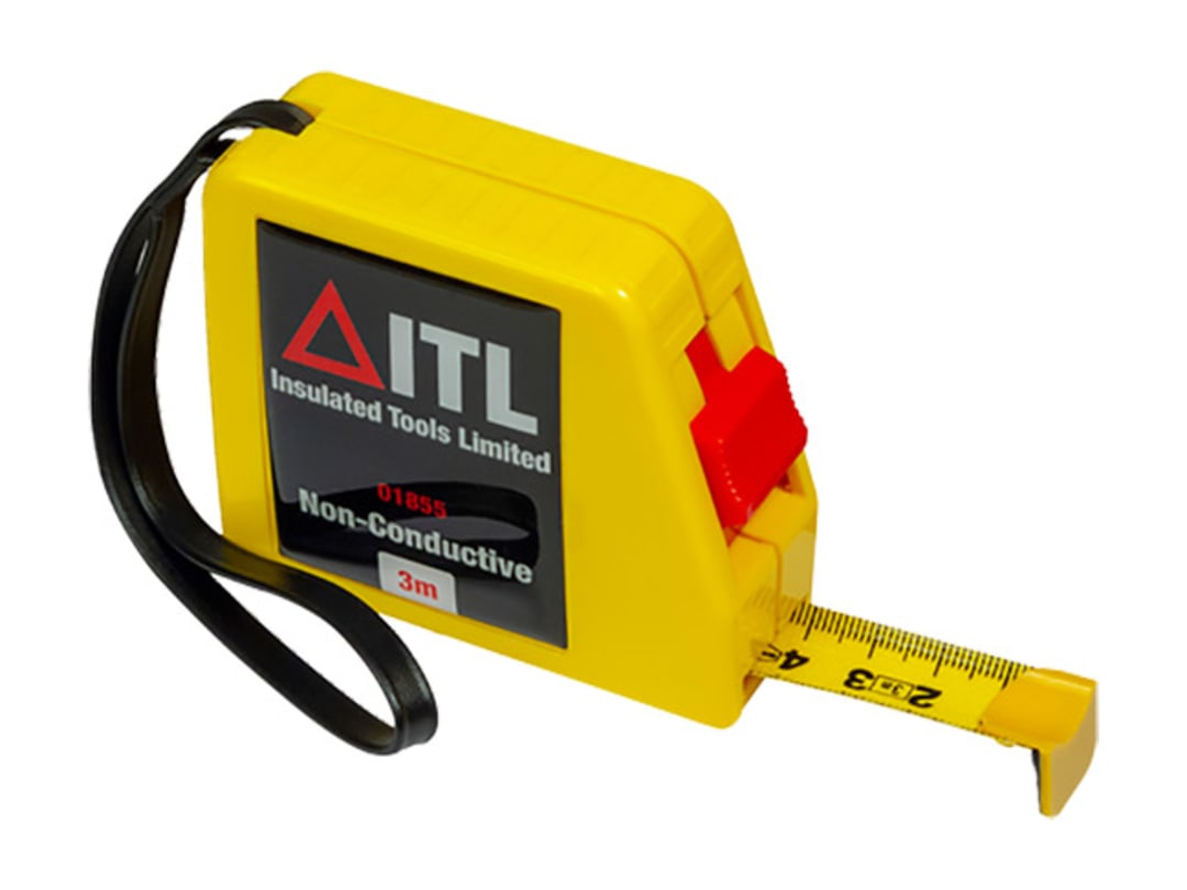 Photos - Tape Measure and Surveyor Tape ITL Insulated Insulated Non Conductive Tape Measure 3m  01855 01855(Metric Only)