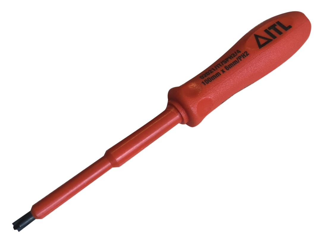 ITL Insulated Insulated Slotted/Phillips Screwdriver 100 x 6mm x PH2 02021