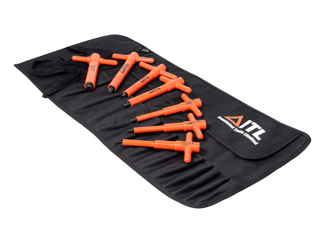 ITL Insulated Insulated T-Handle Hex Key Set, 6 Piece 02665