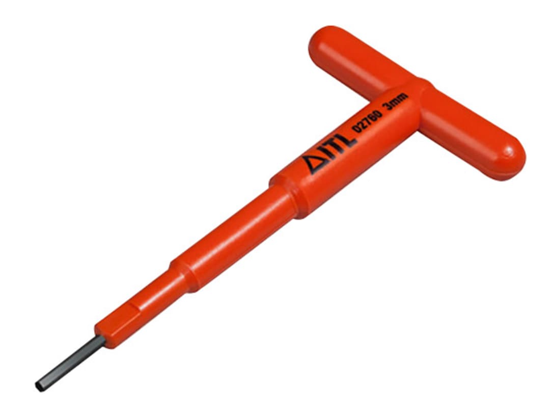 ITL Insulated Insulated Light T Handle Hex Key 3mm 02760