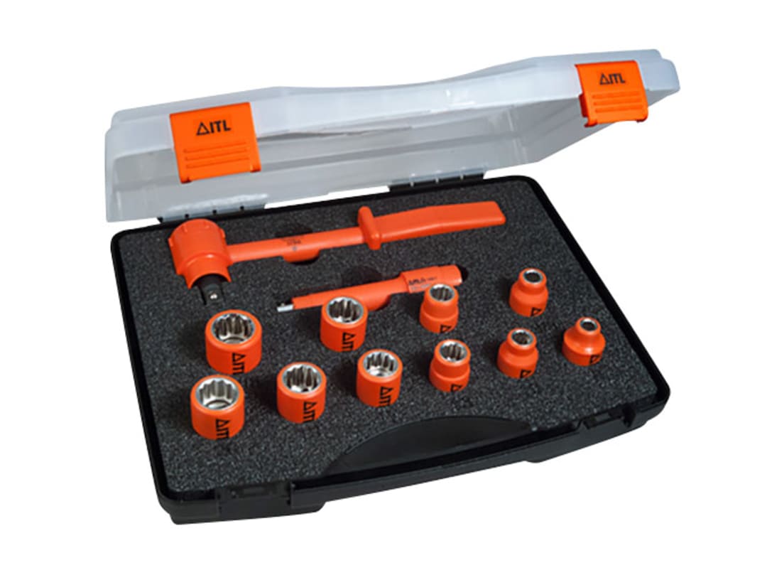 ITL Insulated Insulated 3/8in Drive Socket Set, 12 Piece 03105