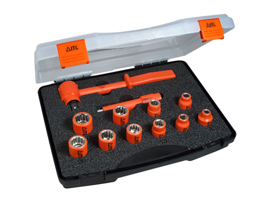 ITL Insulated Insulated 1/2in Drive Socket Set, 12 Piece 03111