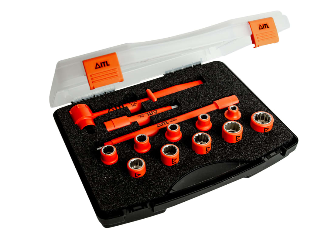 ITL Insulated Insulated 1/2in Drive Socket Set, 13 Piece 03180