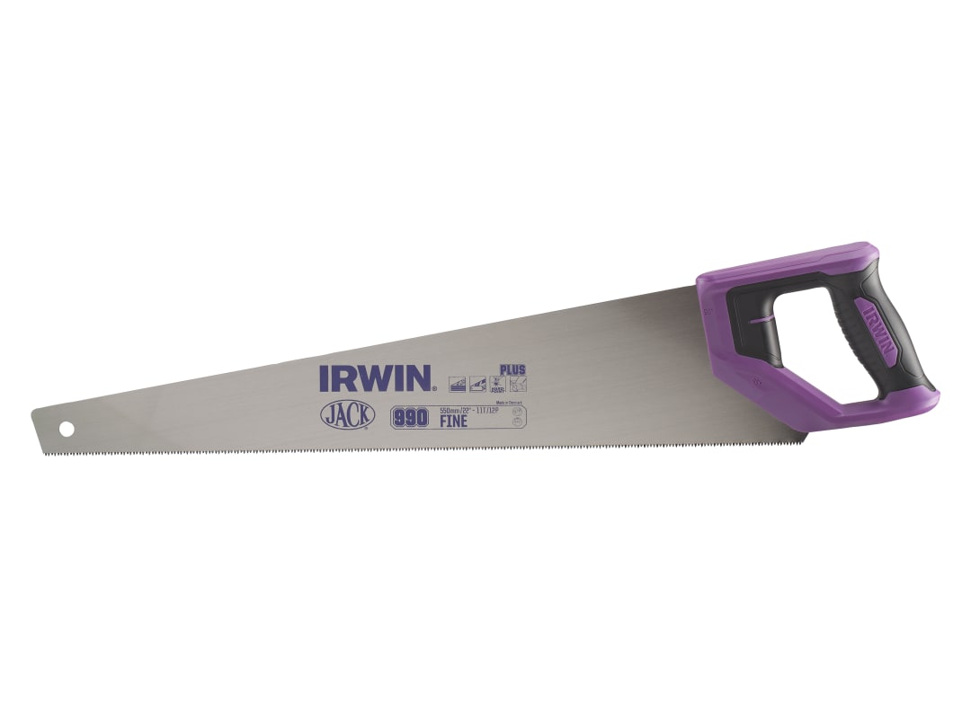 IRWIN® Jack® 990UHP Fine Handsaw Soft Grip 550mm (22in) 11/12 TPI 10505215