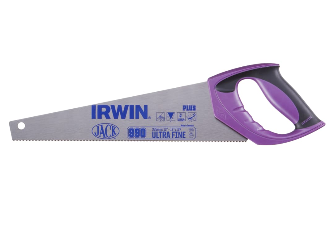IRWIN® Jack® 990UHP Fine Junior / Toolbox Handsaw Soft-Grip 335mm (13in) 12 TPI 10503632