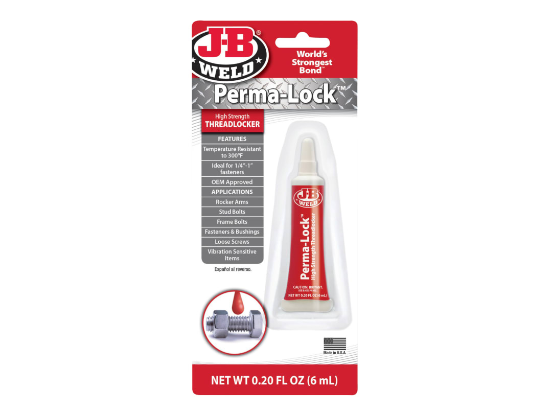 J-B Weld Perma-lock Red High High Strength Threadlocker 6ml 27106UK