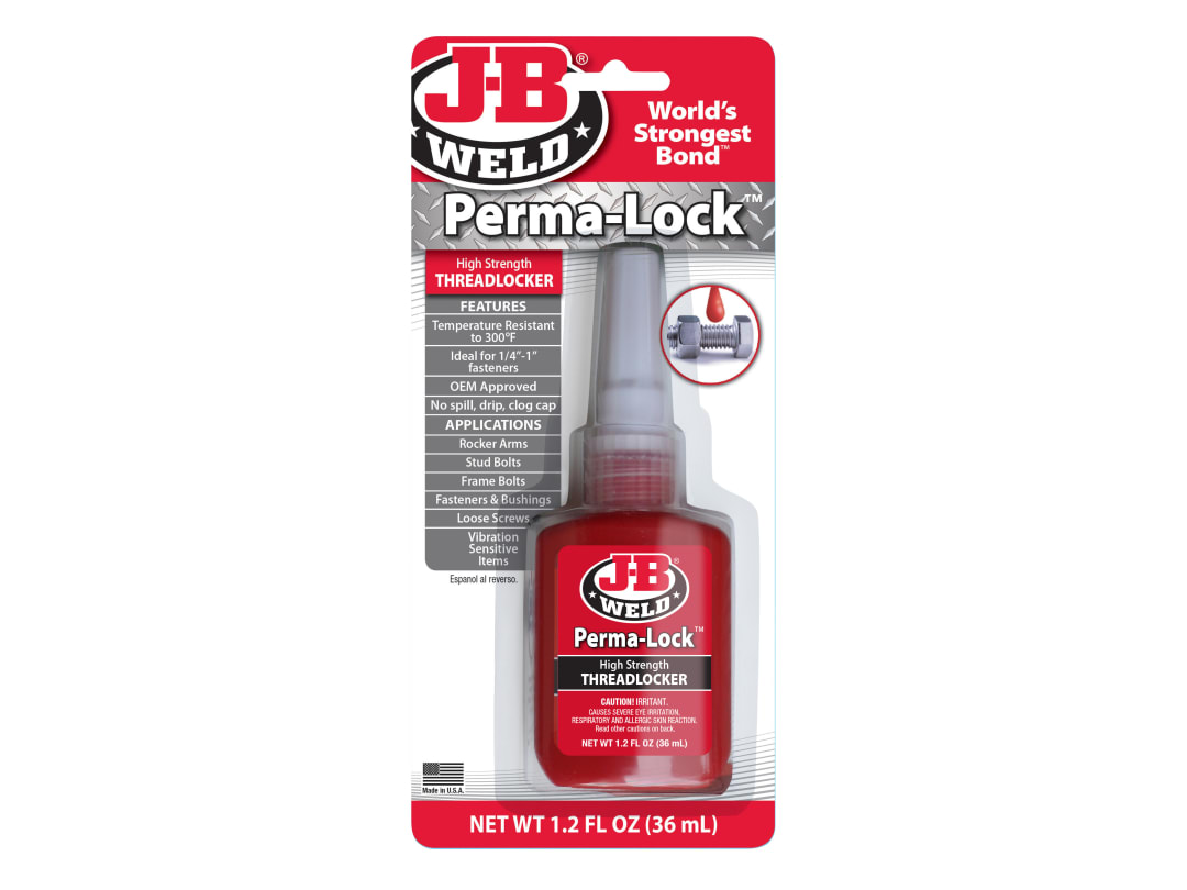J-B Weld Perma-lock Red High High Strength Threadlocker 36ml 27136UK