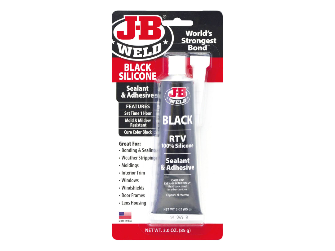 J-B Weld Silicone Sealant & Adhesive Black 85g 31319UK
