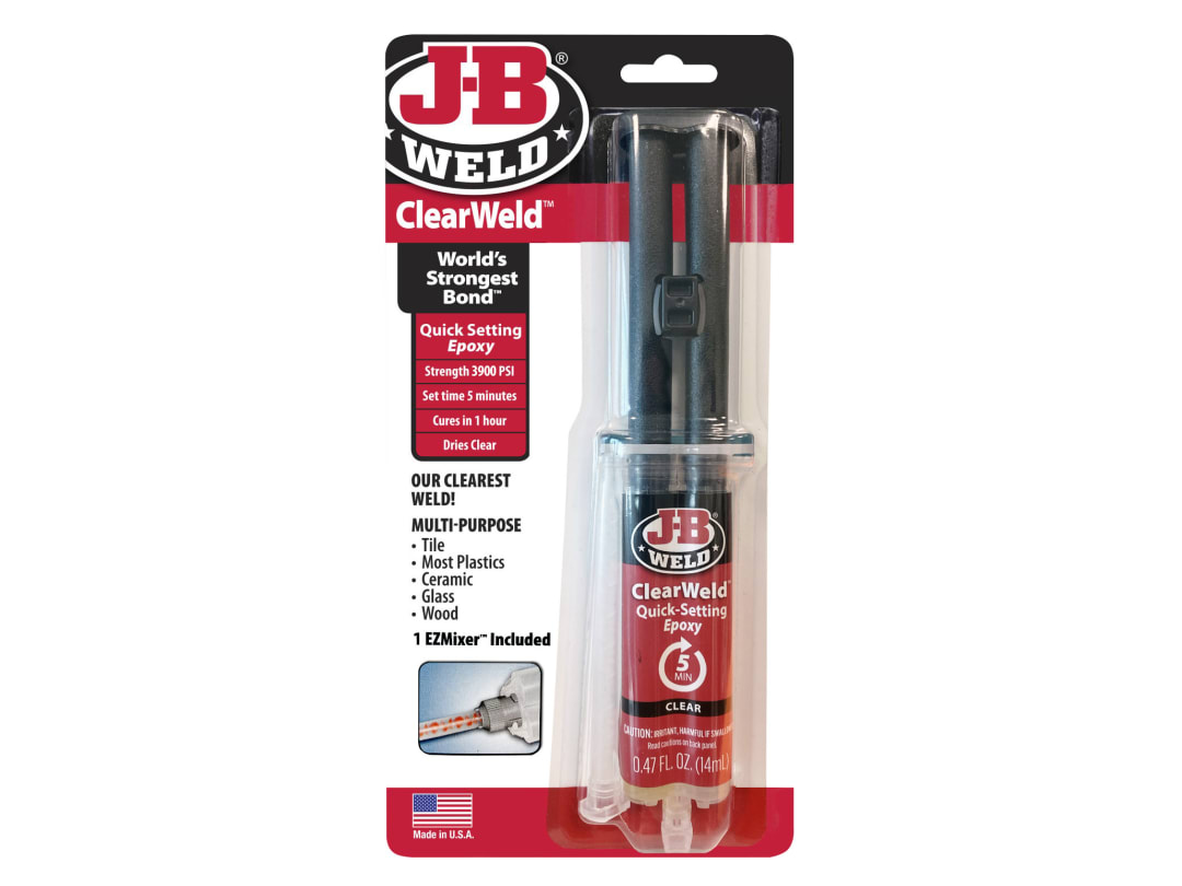 J-B Weld ClearWeld™ Epoxy Syringe 14ml 50114UK