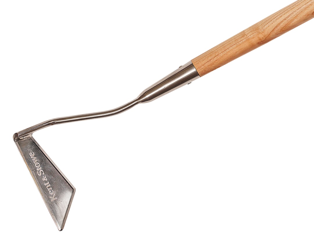 Kent & Stowe Stainless Steel Long Handled 3-Edged Hoe, FSC® 70100038