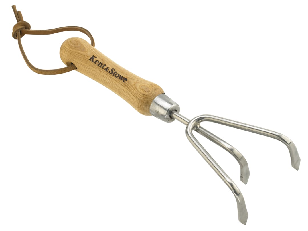 Kent & Stowe Stainless Steel Hand 3-Prong Cultivator, FSC® 70100087