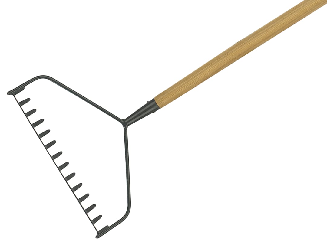 Kent & Stowe Carbon Steel Long Handled Soil Rake, FSC® 70100258