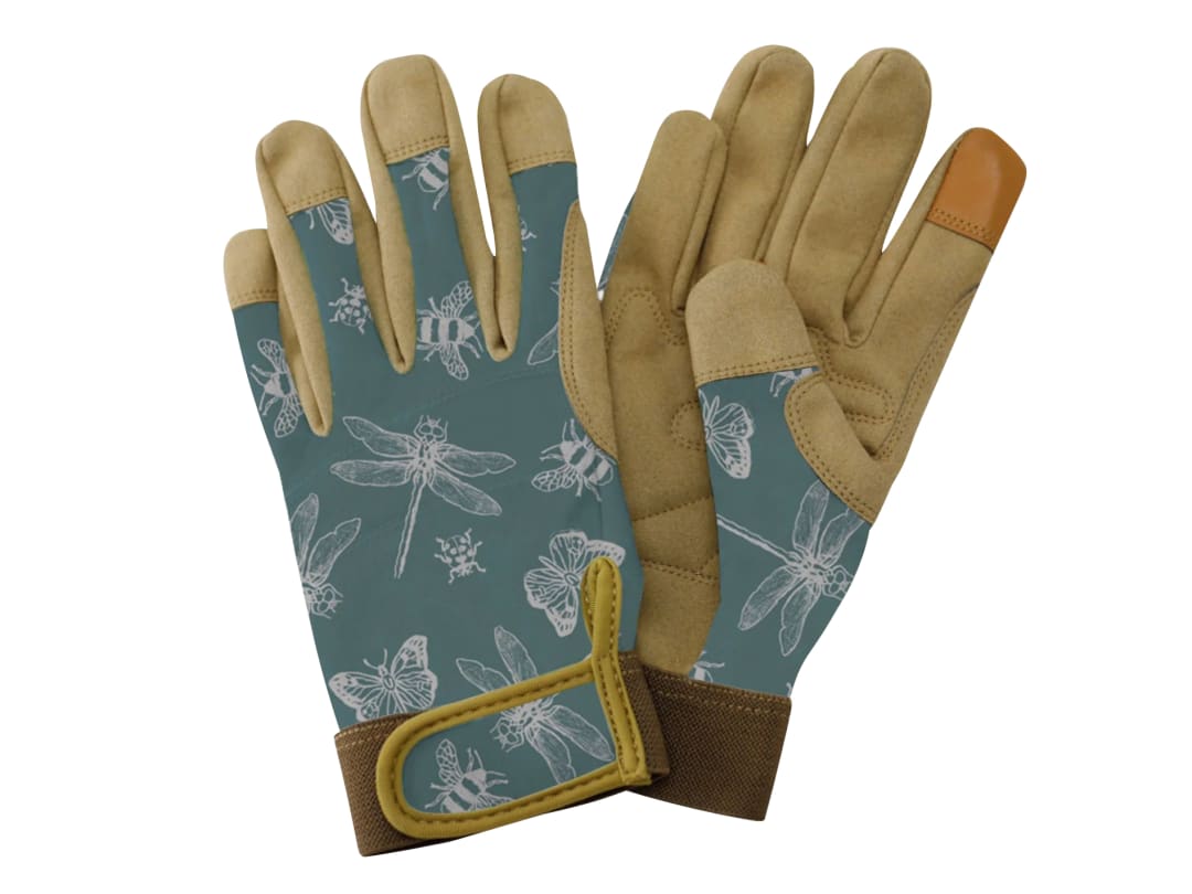 Kent & Stowe Flutter Bugs Teal Premium Comfort Gloves - Ladies Small 70105256