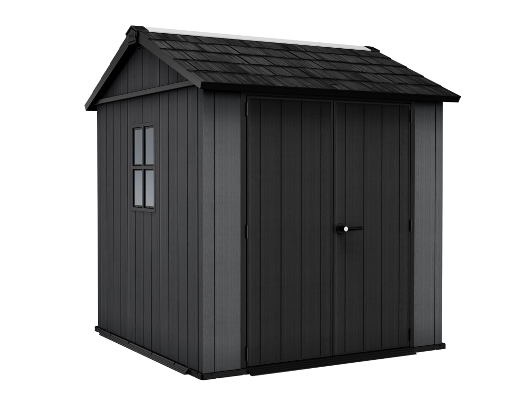 Keter - Abri de jardin Newton Plus 775 - 4,4 m² - Gris Aspect bois