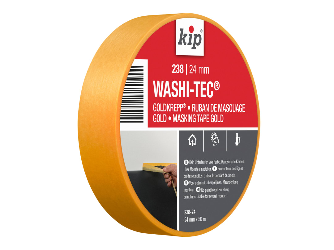 KIP® 238 Premium WASHI-TEC® Masking Tape 24mm x 50m 222602