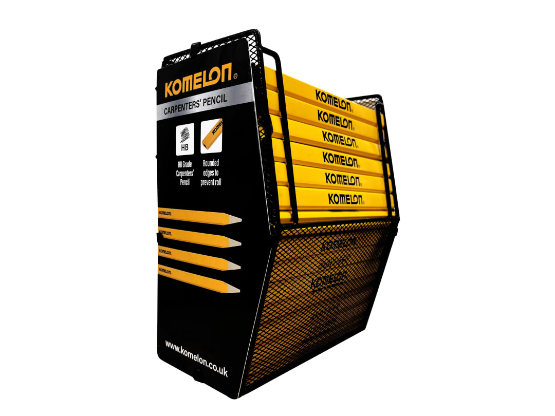 Komelon HB Carpenter's Pencils Display of 200 KCP200