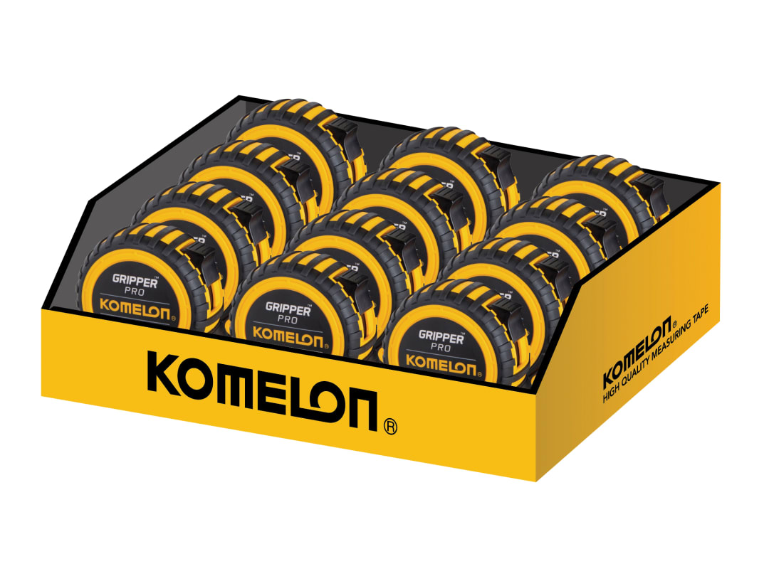 Komelon Gripper™ Tape 8m/26ft (Width 25mm) Display of 12 KG826E