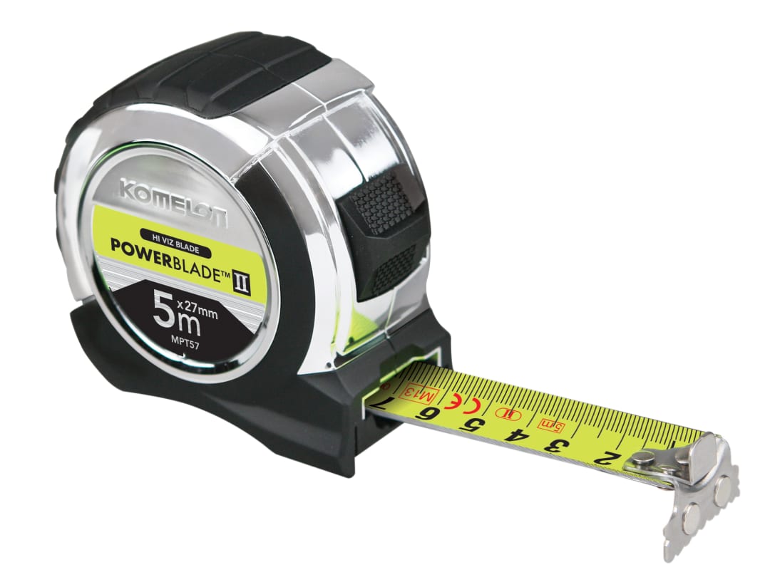 Komelon PowerBlade™ II Pocket Tape 5m (Width 27mm) (Metric only) MPT57M